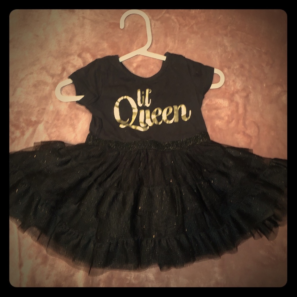 Girls  black tutu dress 6-9 months